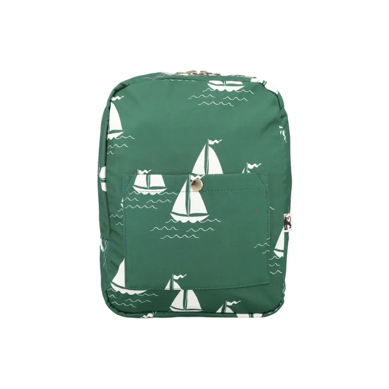 Mini Rodini Sailing Boats Zipped Backpack-0