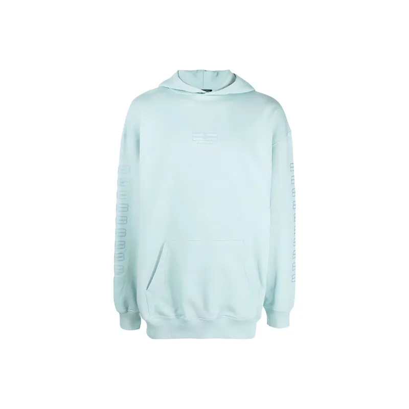 Balenciaga Sweatshirt Unisex Light Blue-0