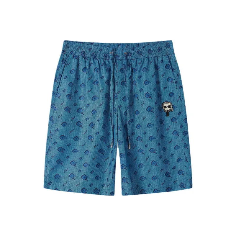 KARL LAGERFELD Casual Shorts Men's Blue-0