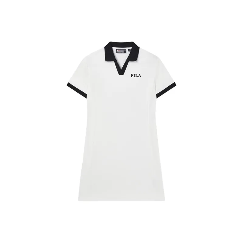 FILA Short Sleeved Dresses Women's Fresh Ivory-0