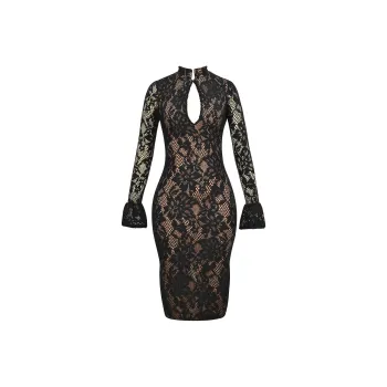 HOUSE OF CB Pierette Long Sleeved Dresses Women's BLACK/Black