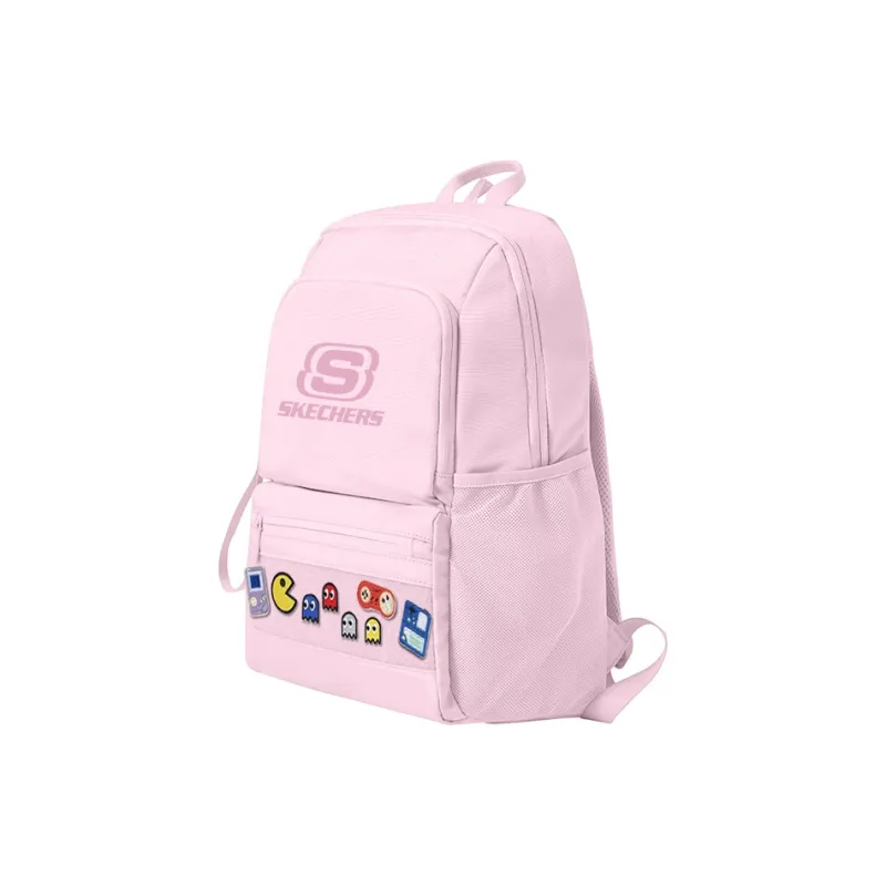 Skechers Oxford Cushioning Laptop Bag For Business Travel And Commute Versatile Backpack Unisex Ice Pink-1