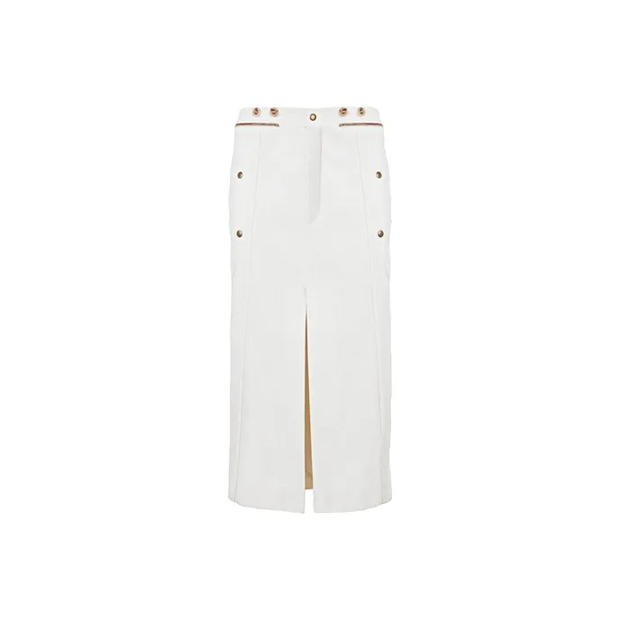Chloé Casual Long Skirts Women's White-0