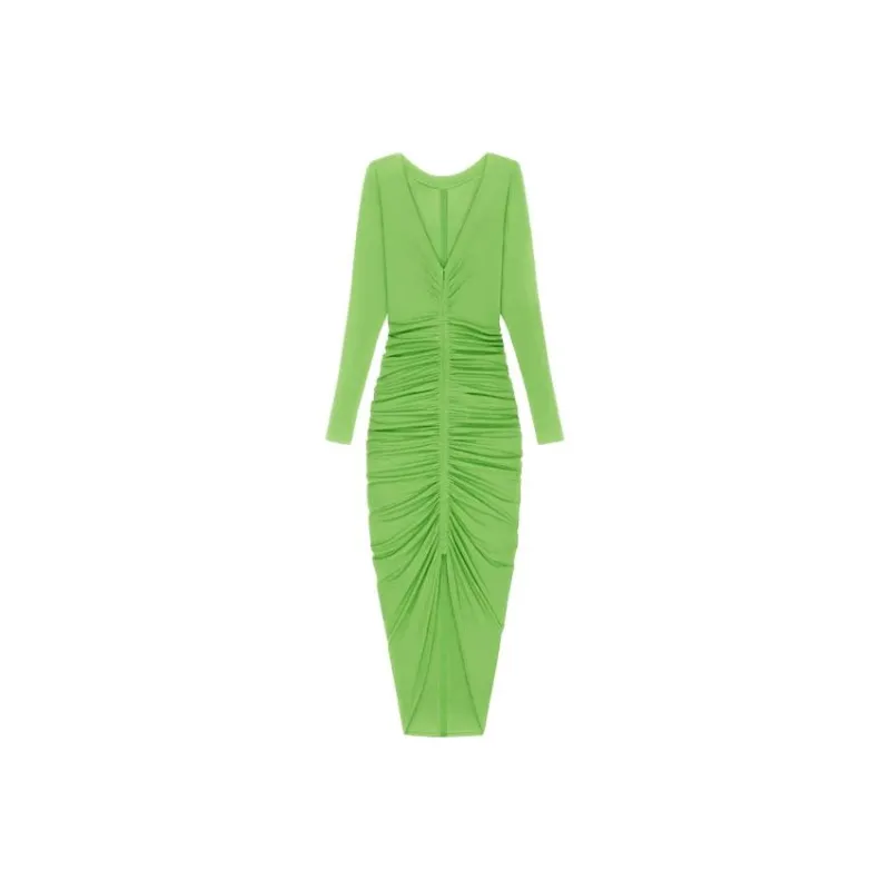 GIVENCHY SS23 Long-Sleeved Dresses Women's Green-0