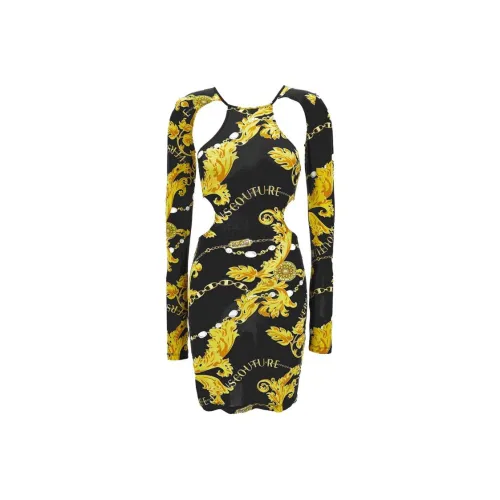 VERSACE JEANS COUTURE Long-Sleeved Dresses Women's Black
