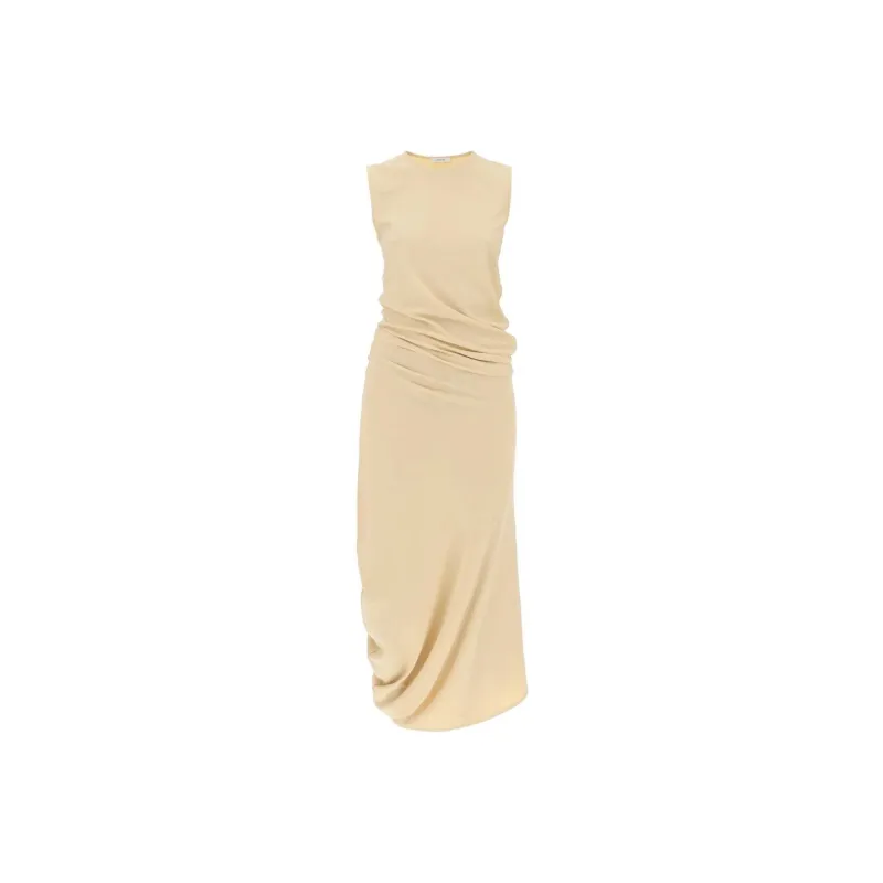 Lemaire Fitted Twisted Dress 'Soft Sand'-0
