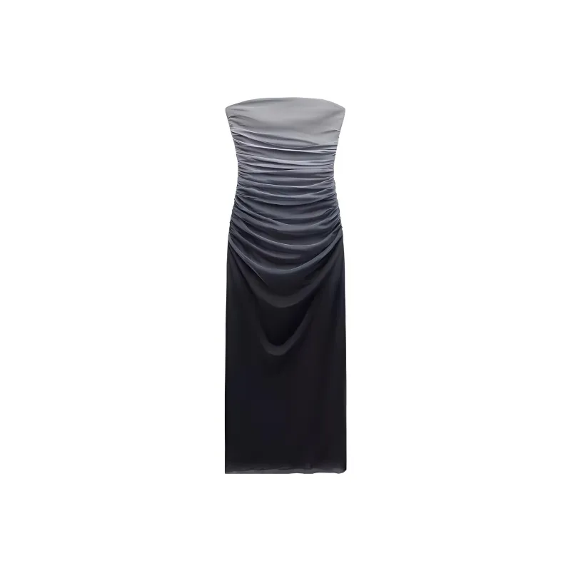 ZARA Sleeveless Dress Women's Natural Color-0