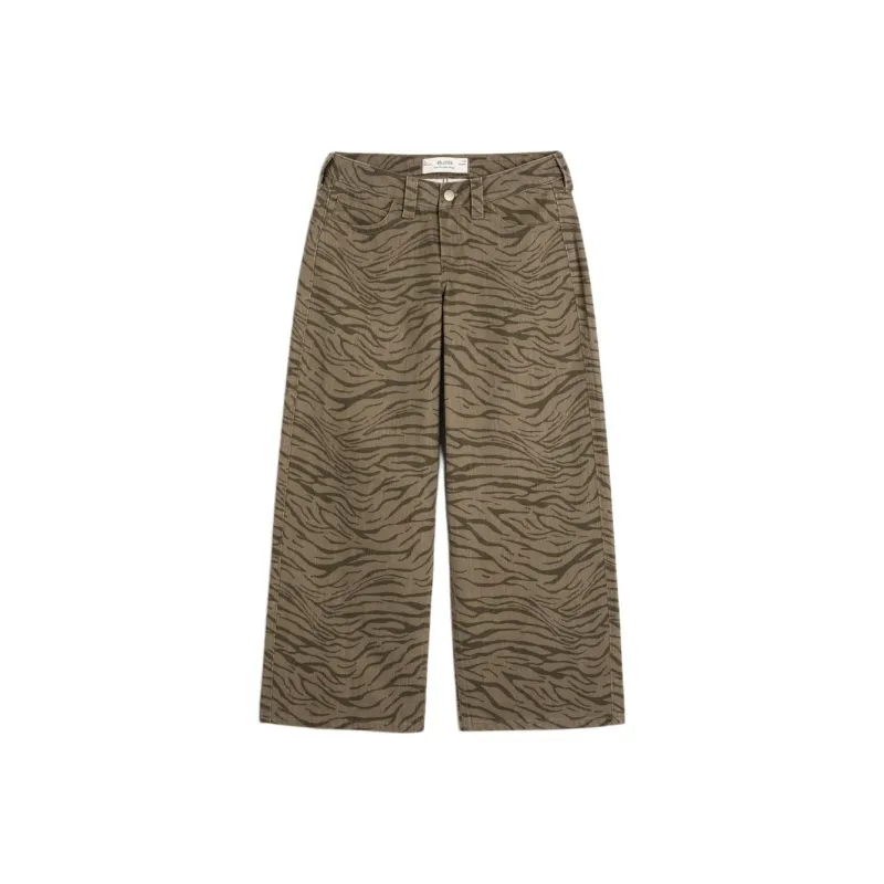 Hollister Jeans Women's Brown All Over Print-0