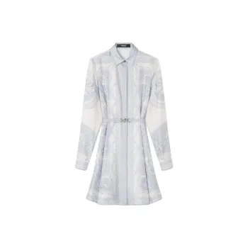 VERSACE La Coupe Des Dieux Mini Shirt Dress