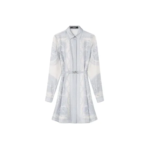 VERSACE La Coupe Des Dieux Mini Shirt Dress