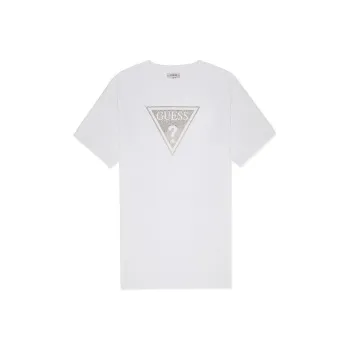 GUESS Short Sleeved Dresses Women's Optical White