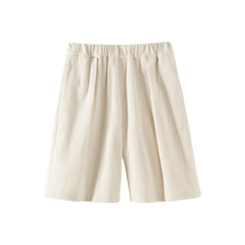 Hacikis Casual Shorts Women's Cotton White-0