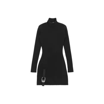 1017 ALYX 9SM Mark Flood Collaboration Long Sleeved Dresses Women's Black