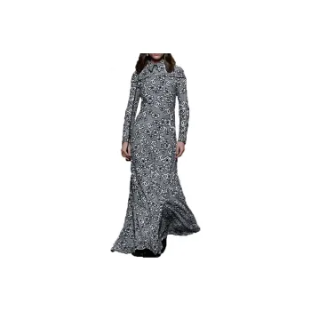 CHANEL FW23 Long-Sleeved Dresses Women's Gray