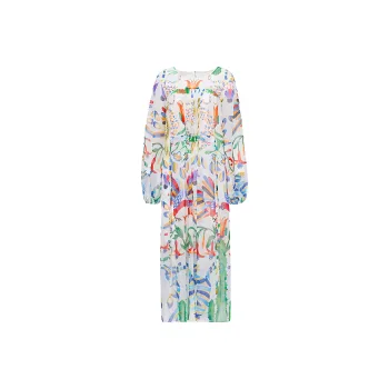 NAWEI Long Sleeved Dresses Women's White