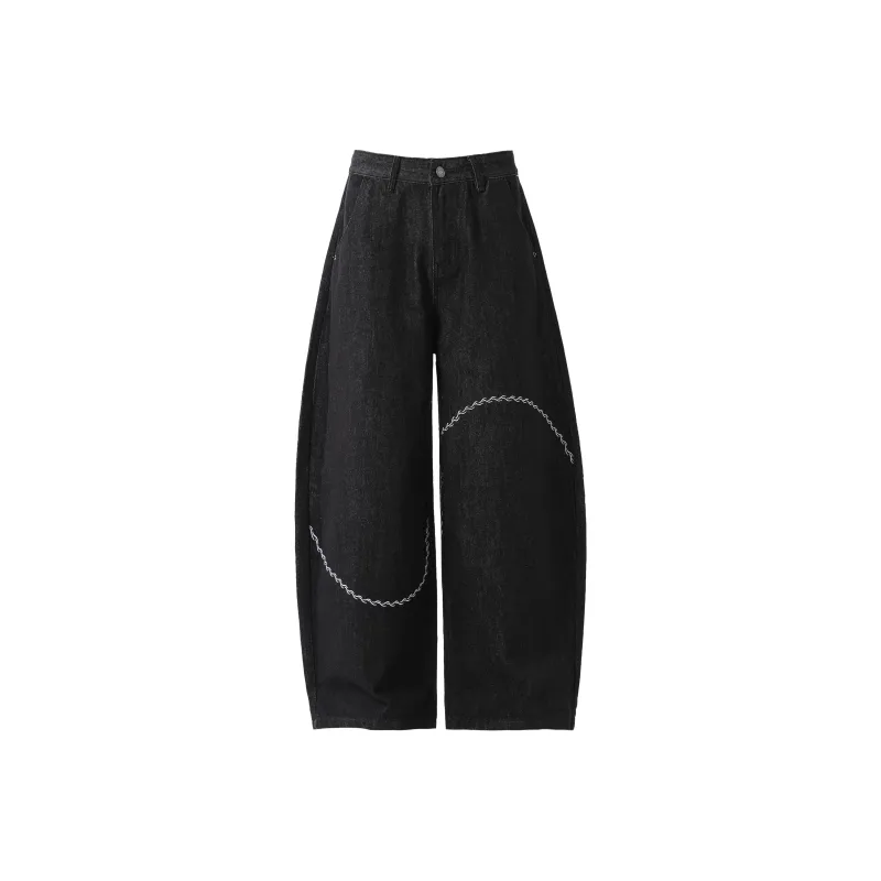 YEARNED Women's Jeans Unisex Black-0