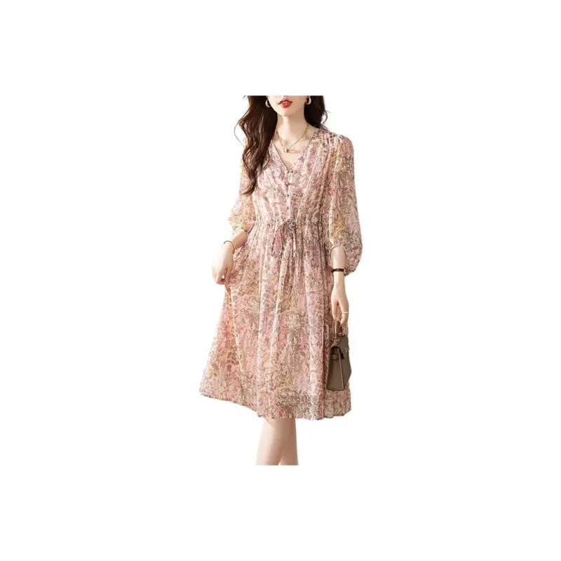 PIERRE CARDIN Short Sleeved Dresses Women's Pink-0