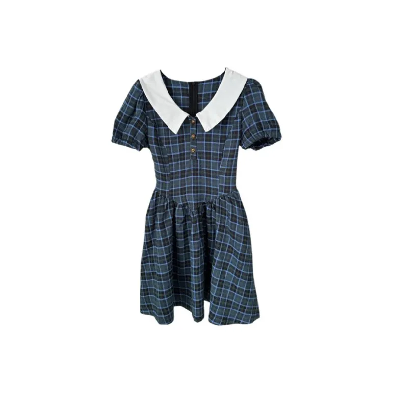 ZCDECO Short Sleeved Dress Women's Blue-0