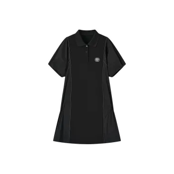 EICHITOO Short Sleeved Dresses Women's Black