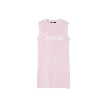 VERSACE 1978 Re Edition Logo Knitted Dress