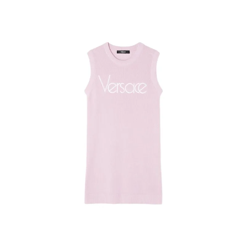 VERSACE 1978 Re Edition Logo Knitted Dress-0