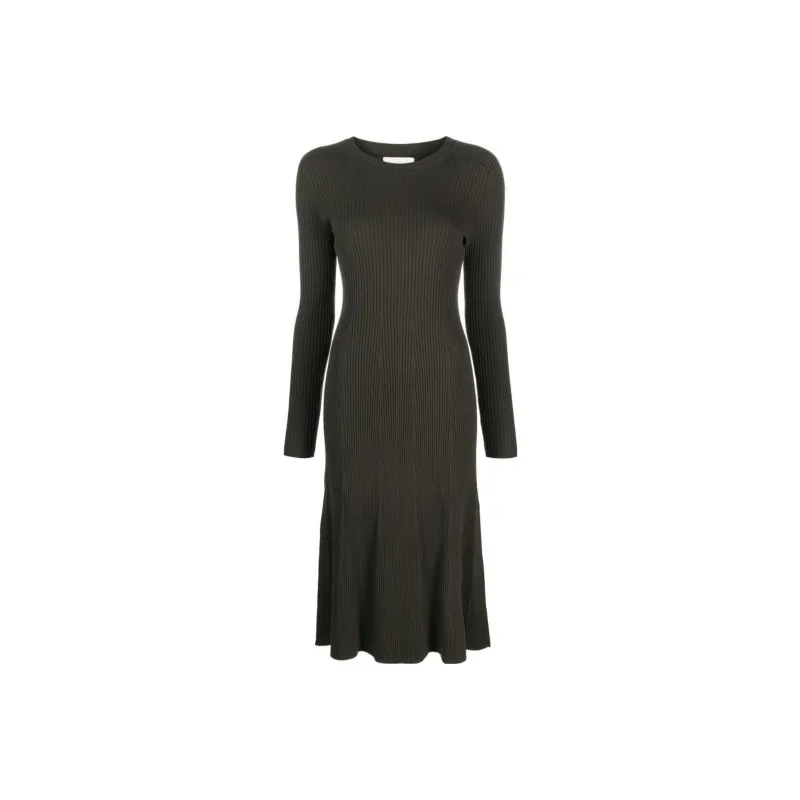 PAROSH Long Sleeved Dresses Women's Green-0