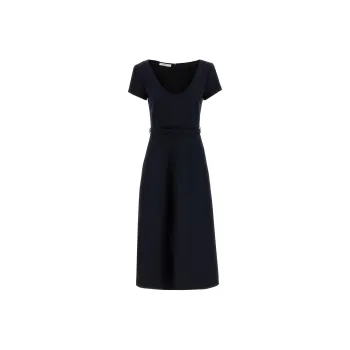 Alessandra Rich Belted Midi Dress