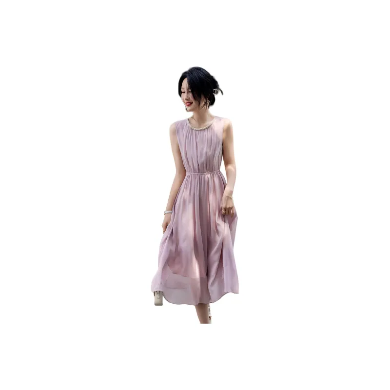 【dme】 Sleeveless Dress Women's Pink-0