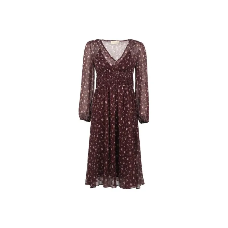 I BLUES Long Sleeved Dresses Women's Brown-0