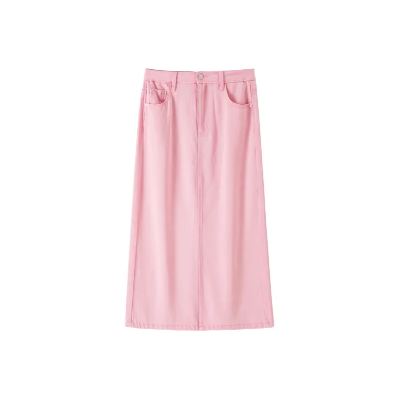 BANANA CICI Denim Long Skirt Women's-0
