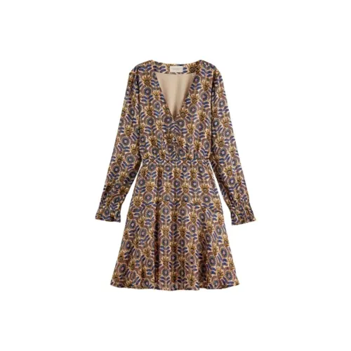 Scotch&Soda Long-Sleeved Dresses Women's Multicolor