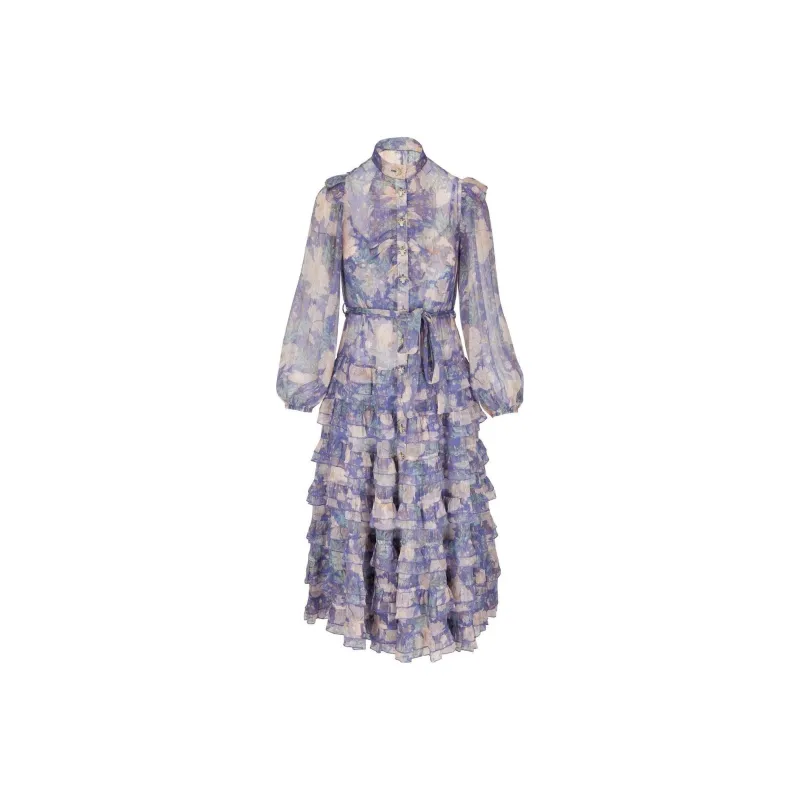 Zimmermann Long-Sleeved Dresses Women's Purple-0