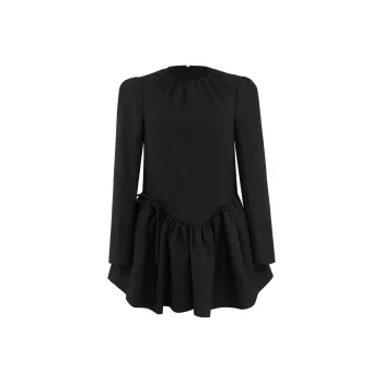D'zzit Long-Sleeved Dresses Women's Black