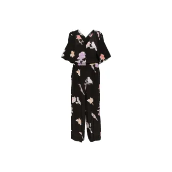 BIMBA Y LOLA Floral-print V-neck Jumpsuit