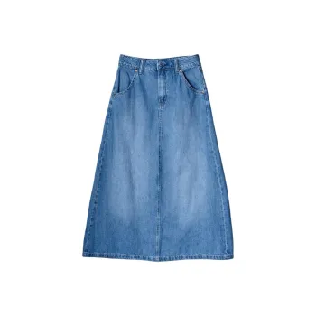 GAP Love Collection Denim Long Skirts Women's Blue