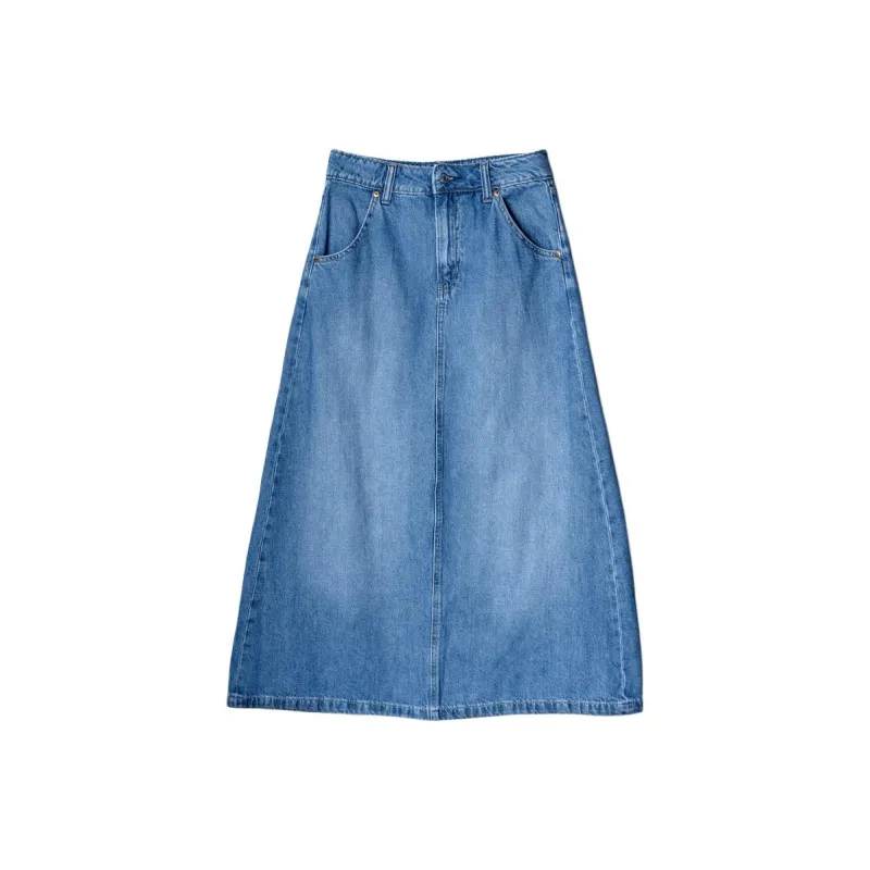 GAP Love Collection Denim Long Skirts Women's Blue-0