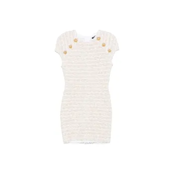 BALMAIN Tweed Mini Dress