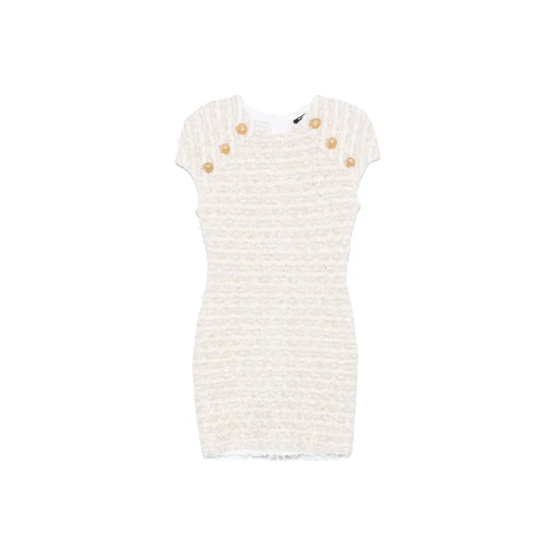 BALMAIN Tweed Mini Dress-0