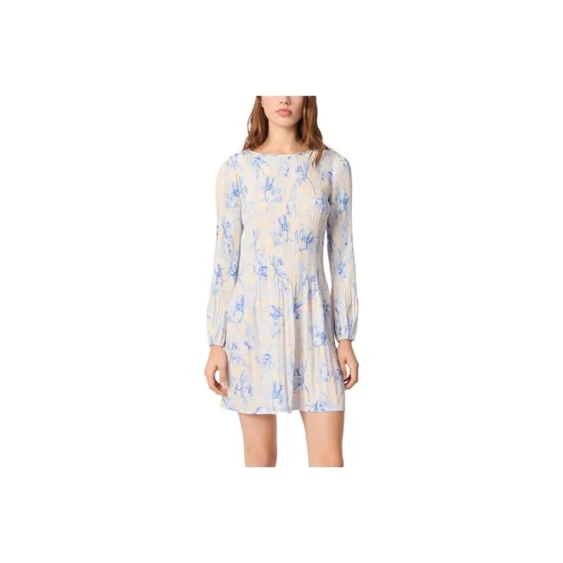 Maje Plissé detailed Mini Dress-0