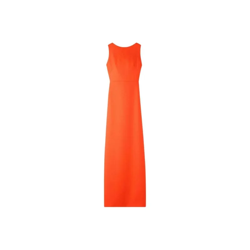 St. John Column Wool Gown-0