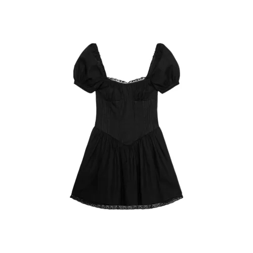 ZARA Short Sleeved Dresses Women's Black