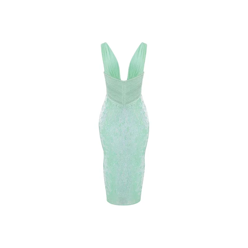 HOUSE OF CB THALA Slip Dress Women's SEAFOAM/Seafoam Green-6