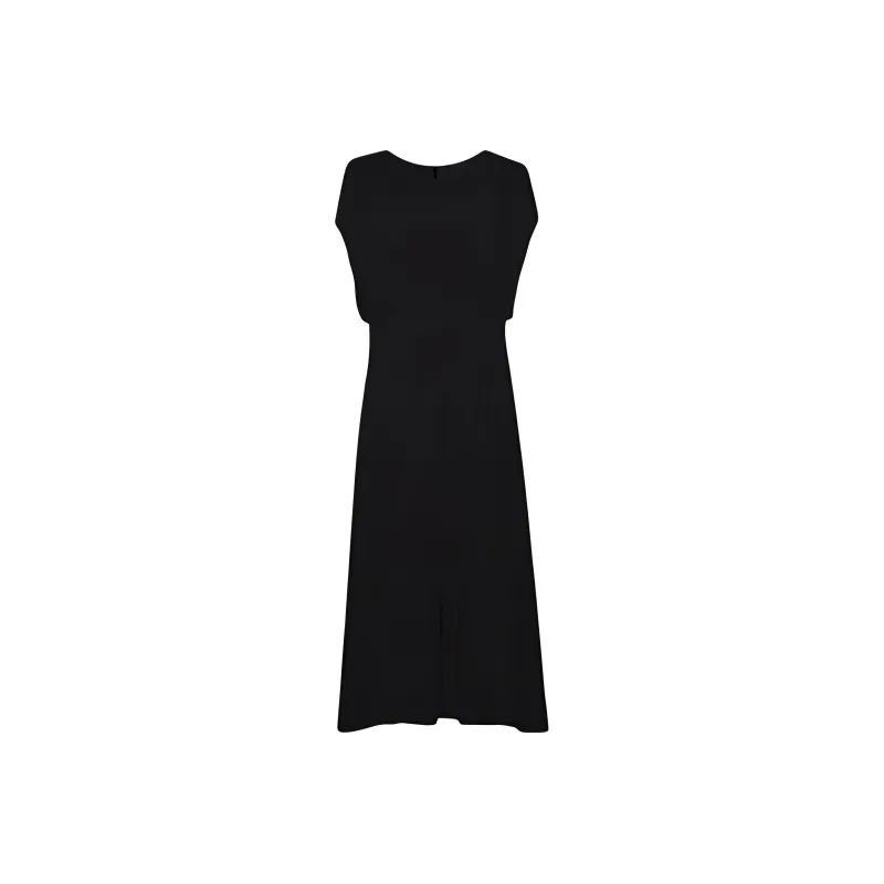 Roselingling Short Sleeved Dresses Women's Elegant Black-0