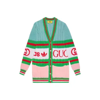 GUCCI x Adidas Collaboration SS23 Knitwear Women's Blue