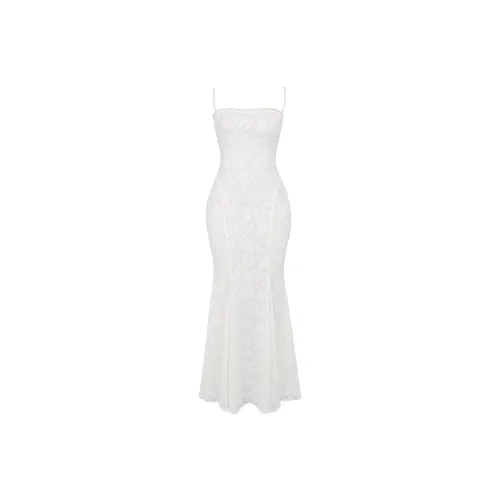 HOUSE OF CB JOAN Slip Dresses Women's Ivory/Ivory White