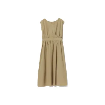 Beams Sleeveless Dresses Women's Beige