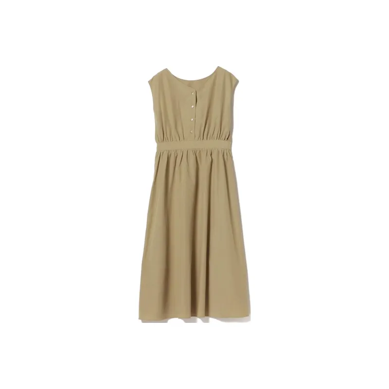 Beams Sleeveless Dresses Women's Beige-0
