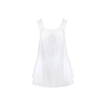 PRINCESS POLLY SWING MINI DRESS Slip Dresses Women's WHITE/White