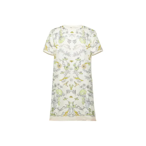 TORY BURCH Short-Sleeved Dresses Women's Light Green
