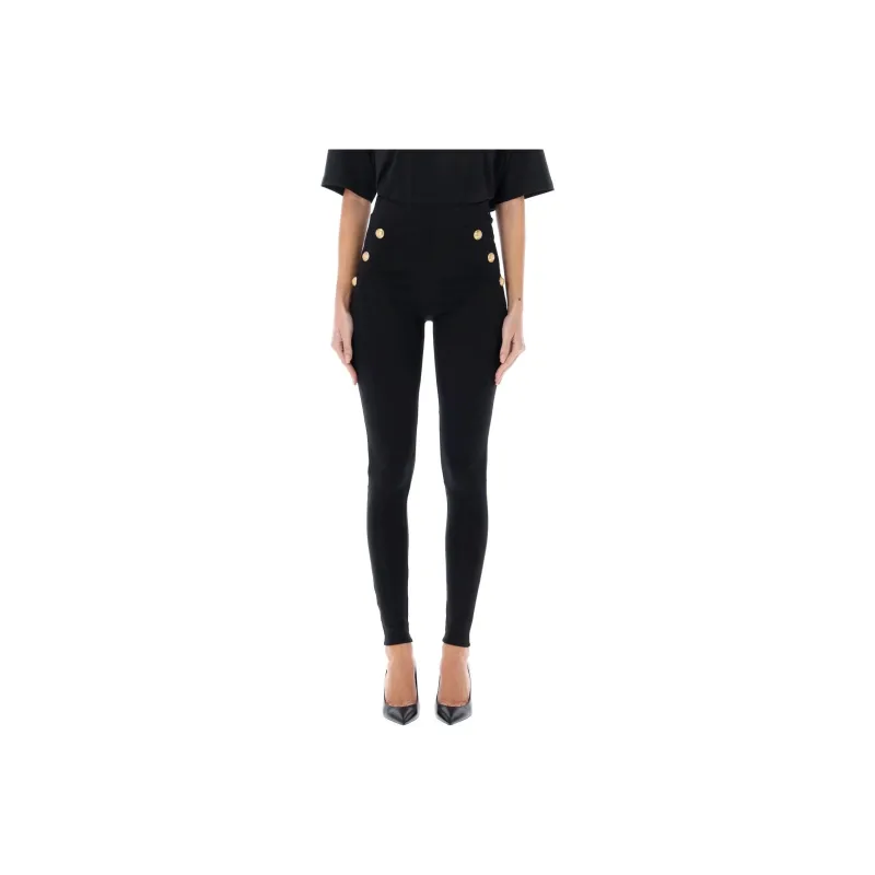 BALMAIN Button Detailed Leggings-0